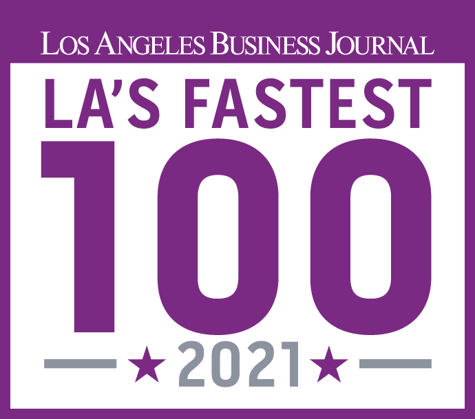 LA Business Journal Fastest 100 2021 Award