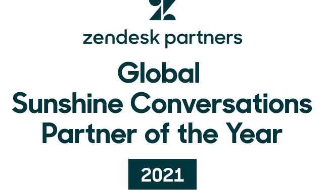 Zendesk Global Sunshine Conversations Partner of the Year 2021